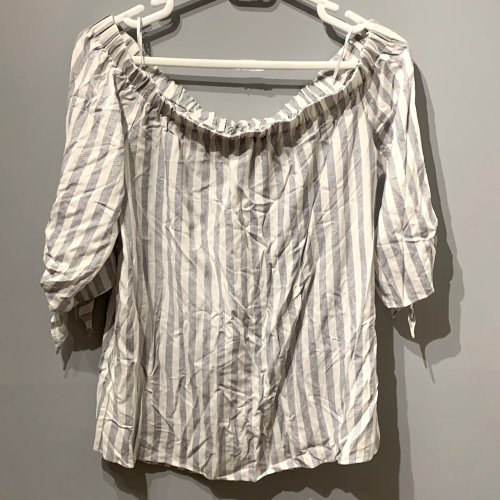 Kismet Blue And White Top